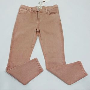 Current/Elliott Rose Dust Pink The Stiletto Skinny Ankle Jeans Sz 32x27 NWT